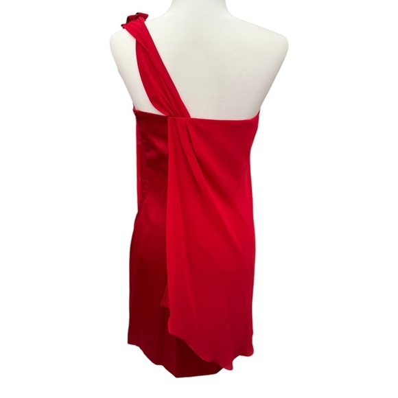 Max and Cleo One Shoulder Dress – Red, Size 8 - Picture 3 of 4